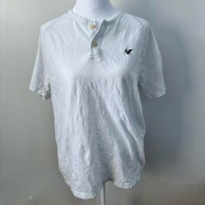 American Eagle Outfitters White Polo Shirt